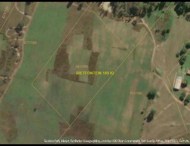 LAND FOR SALE IN RIETFONTEIN